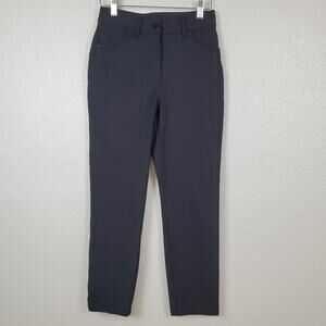 Lululemon City Sleek 5 Pocket 7/8 Pant Size 2 Black Trouser Dress Straight Leg